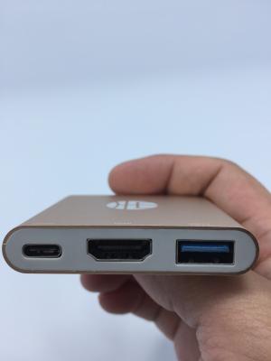 China HDMI /USB 3.0 Hub Square Shape Ttype C USB Hub Cables to Go for sale