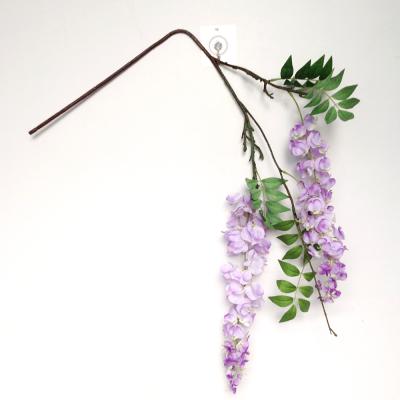 China Minimalist Artificial Wisteria Flowers Purple Hanging Silk Flower Twine For Party Wedding Home Decor for sale