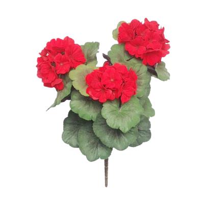 China Country HANGING GERANIUM BUSH Products Factory Best Selling Artificial Flower High Quality for sale