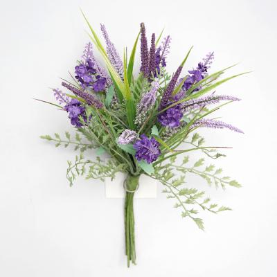 China Minimalist Customized Professional Artificial Lavender Simulation Wreath Bouquet Flower for sale