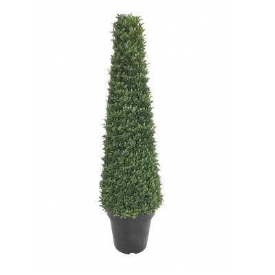 China Wholesales Greenery Eclectic Plants Topiary Leaf Artificial Boxwood Conetree in Pot for Indoor Outdoor Decoration for sale