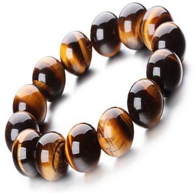 China CLASSIC Natural Stone Tiger Eye Bracelets For Men And Women Grade AB+ Natural Gemstone Beads Bracelet 4/6/8/10/12/14MM for sale