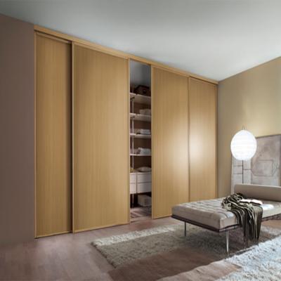 China Customized New Style Antique 4 Door Design Bedroom Furniture Wardrobe Include Mirror for sale