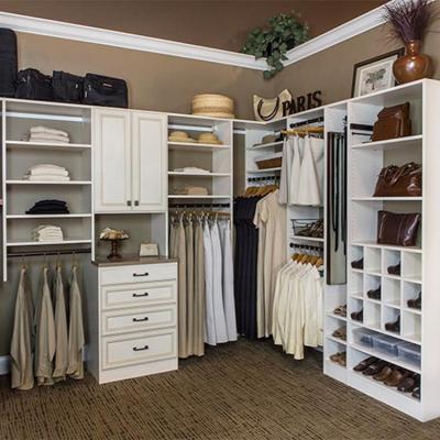 China Fashion Design Wooden Island Organizers Closets System Customized Walk-in Wardrobes for sale