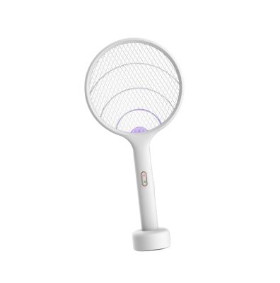 China Viable Rechargeable Mosquito 3000v Bat Electric Fly Swatter For Home for sale