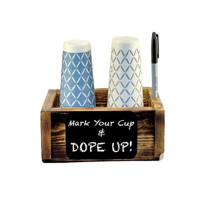 China 2021 People's Art New Promotion Disposable Decorative Wooden Solo Cup for sale