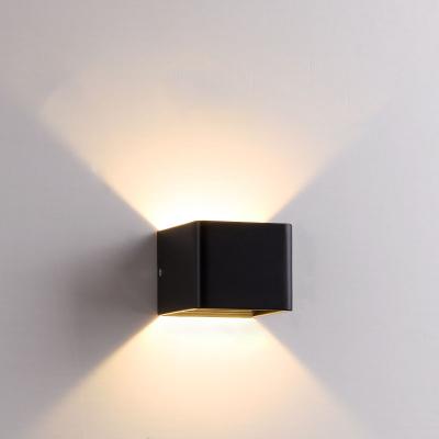 China Modern Indoor 6W LED Wall Lamp Through Aluminum Decorate Wall Sconce Bedroom LED Wall Light for sale