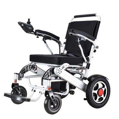 China 2021 Hot Selling Aluminum Alloy Amazon Aluminum Alloy Lightweight Folding Wheelchair Power Remote Control Wheelchair for sale