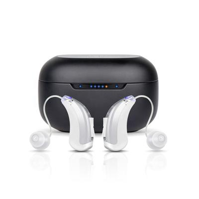 China Best Selling Dry Smart Rechargeable App Hearing Amplifier Ear Case Invisible Wear Wireless Rechargeable Hearing Aid for sale