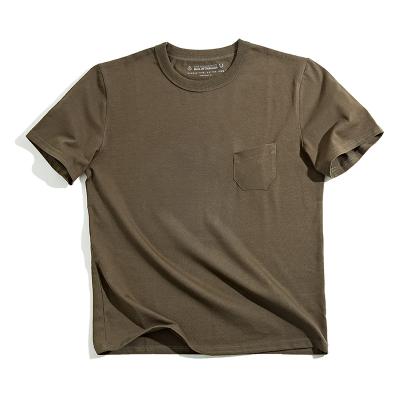 China Maden Summer Breathable Regular Heavy Sleeve T Shirt Cotton Casual Military T Shirts For Men for sale