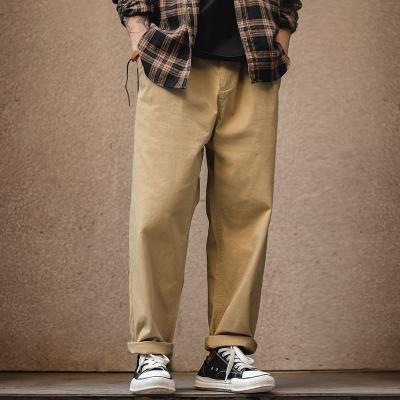 China Maden Fashion Ankle Tied Drawstring Breathable Pants Japanese Vintage Chino Easy Pants For Men for sale