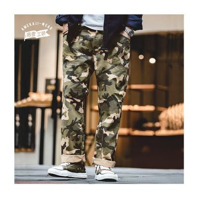 China Maden Japanese Retro Straight Trousers Men's Breathable Camouflage Casual Panties for sale