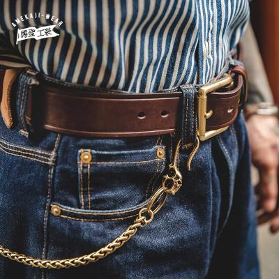 China Medan Fashion Retro Casual Head Layer Belt Adjustable Leather Belt For Men for sale