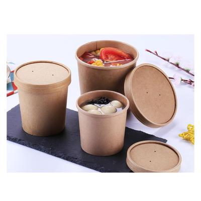 China Chinese professional made disposable take away soup bowls with lids for sale