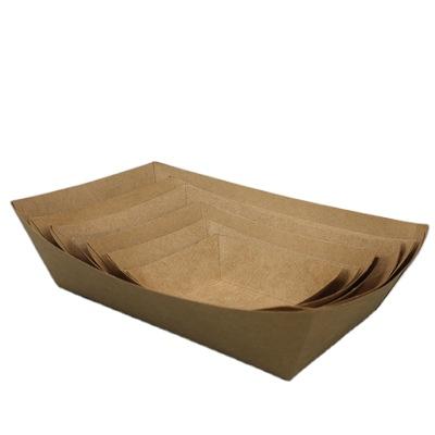 China Printing Disposable Custom Food Container No Type Snack Wrapping Paper Food Cover Chicken Rice Lunch Vessel Tray for sale