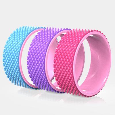 China Comfortable Hot Selling Amazon Yoga Wheel Eco-Friendly Yoga Balance Roller Band Massager 3 Wheel Set for sale