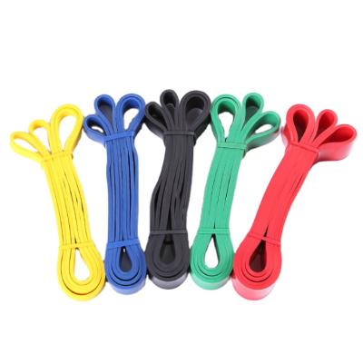 China New Various Color 100% Natural Latex Yoga Elastic Stretch Portable Custom Resistance Bands 2022 Exercise Band for sale