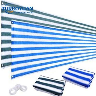 China Easily Assembled White And Green HDPE Polyethylene Balcony Windshield Privacy Fence Screen Cover For Veranda for sale