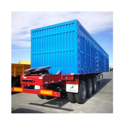 China Chinese Tri Axle Truck Trailer Supplier Steel Cargo Barrier Rollover Semi-Trailer Dump Trucks for sale