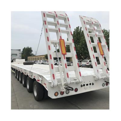 China Fast Shipping Flatbed Truck Trailer Low-Bed Small Semi-Trailers For Tow Cargo Trucks for sale