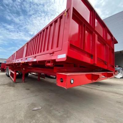 China Truck Trailer Dump Trailer Factory Sale At Low Price After Tipping Over Tipping Trailer for sale