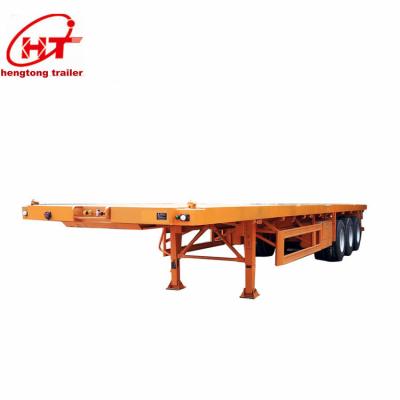 China Truck trailer factory hot sale 40ft container flatbed trailer 12.5m truck trailer for sale