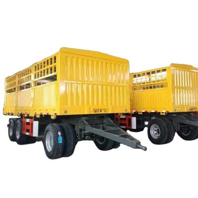 China China Manufacturer High Quality Full Truck Trailer 2 Axle 3 Axle Full Trailer Dump Dump Trailer for sale