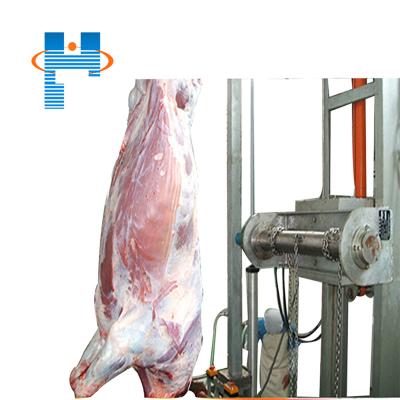 China Save Energy Qingdao Haotang Cattle Skin Peeling Machine With Hydraulic Motion Peeling Rollers For Cattle Slaughterhouse Equipment for sale