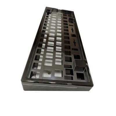 China Aluminum Anodized Aluminum Keyboard Plate CNC Machining Mechanical Keyboard Case for sale