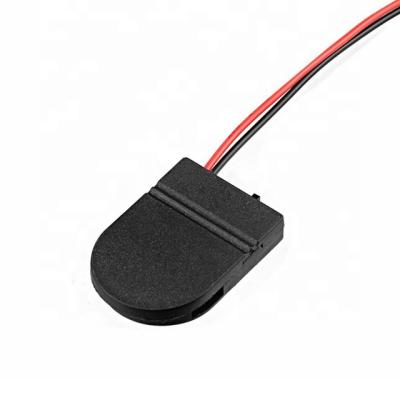 China 3V CR2032 Plastic Coin Cell Battery Holder with Cover, Switch and Jumper Wires for sale