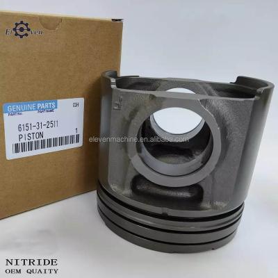 China Excavator New arrive High Quality Komatsu Excavator Engine 6D125 piston 6151-31-2511 for sale