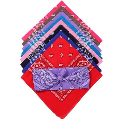 China Hot Fashionable Wholesale Custom Printed 100% Cotton Bandannas for sale