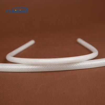 China Cosmetic Industry Silicone Fiber Braided Tube Silicone Reinforced for sale