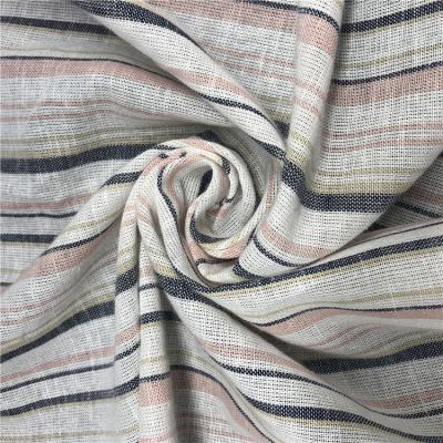 China Environmental Yarn-Dyed Cotton Stripes Soft Touch Canvas QUICK DRY Blow Down Fabric Feeling for sale