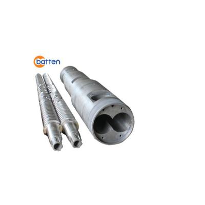 China China Tapered Twin Screw And Barrel Suppliers Of Profile 55/110 Tapered Twin Screw Barrel for sale