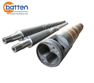 China Factory 2021 Hot Selling Products The Tapered Twin Screw Barrel 92/188 For PE/WPC for sale