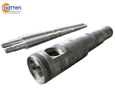 China Factory High Quality 55/110 Tapered Twin Screw Barrel For Plastic Extruder for sale