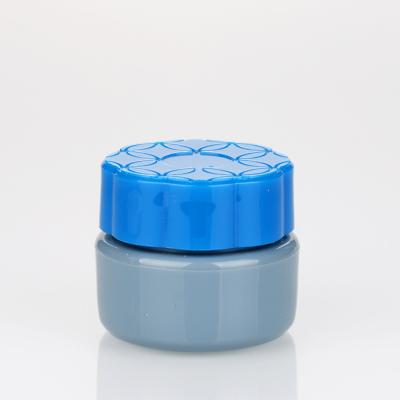 China Small 5g Cosmetic Eyeliner Containers Colorful Cosmetic Blue Custom Design Nail Polish Jar for sale