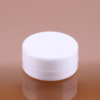 China Cosmetic Cylinder 2g PS White Plastic Nail Polish Jar Multicolor Eyeshadow Container for sale