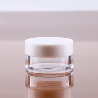 China Cosmetic Custom Plastic Bottle 7g Clear Eyeshadow Glitter Min Container For UV Art Powder for sale