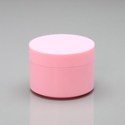 China Cheap Nail Glue Jar 15ml 50ml Color Mini Cosmetic Pink Matte Plastic Nail Polish Jars For Screw Lid for sale