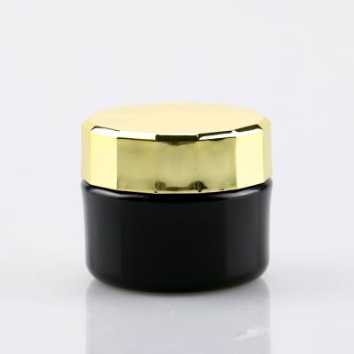 China Cheap Cosmetic Container 15ml Nail Gel Cream Color PP UV Glue Plastic Jar Custom Empty Cosmetic Black for sale