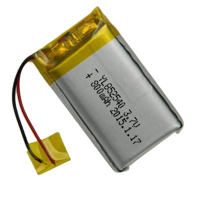 China Consumer electronics hot sale lipo battery 3.7v 852540 800 mAh Li-ion battery for sale