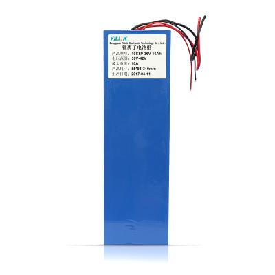 China Ebike 36V 16ah rechargeable lithium battery pack 36v lithium ion battery pack for ebike for sale