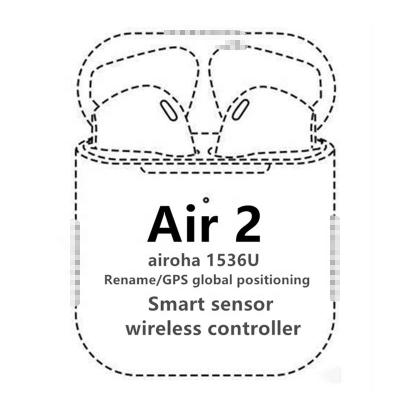 China Best Perfect Sound Air 2 Original Airoha Chip 1562m Serial Number Aipodeds Gen2 1:1 TWS i12 Wireless Headphone tws for sale