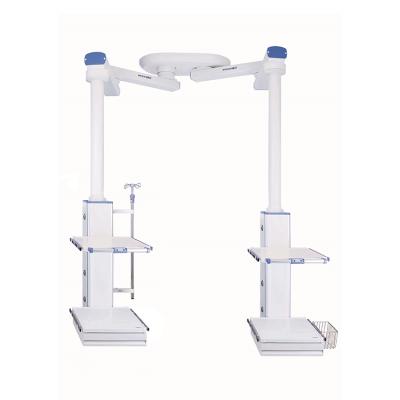 China Plastic Medical Pendant Arm Bridge ICU Equipment Double Pendant Arm With CE Approved for sale