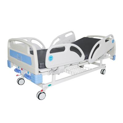 China 2-Function WG-HB2/A ABS Siderails Two Function Manual Hospital Bed Manual Medical Hospital Bed for sale