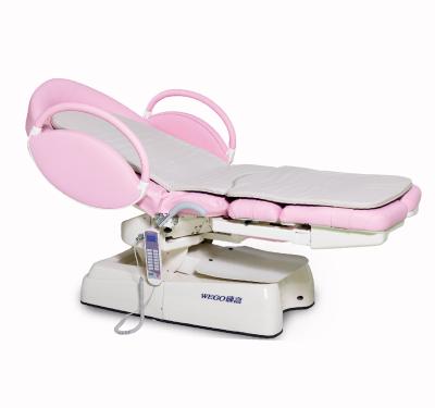 China Gynecological Adjustable Metal Delivery Hospital Bed Hydraulic Obstetric Birthing Chair With ABS Handle for sale