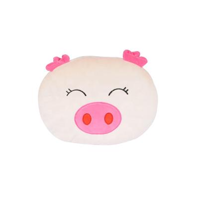 China 2020 Custom Cute Soft Cars Interior Ministry Hotel Amazon Wholesale Free Sample OEM CSI Baby Kids Stuffed Pig Shaped Pillow Cushion stuffed animal toys for sale