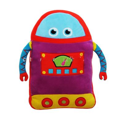 China Colorful Animal 3d Plush Kids Travel Stuffed Toys ROBOT PILLOW Cushion for sale